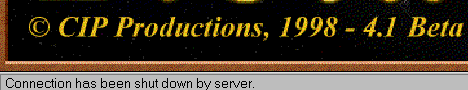 Connection has been shut down by server.